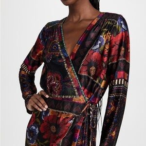 FARM Rio Mixed Scarves Black Dress